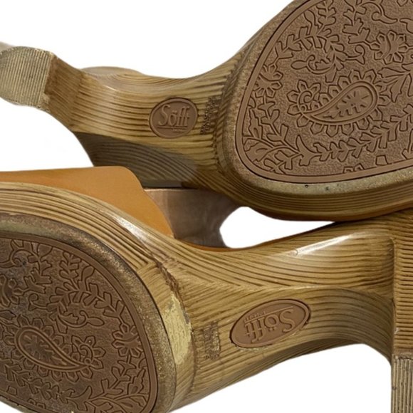 Sofft Dabney Leather Heels in Luggage/Tan, Size 7 - Picture 11 of 11